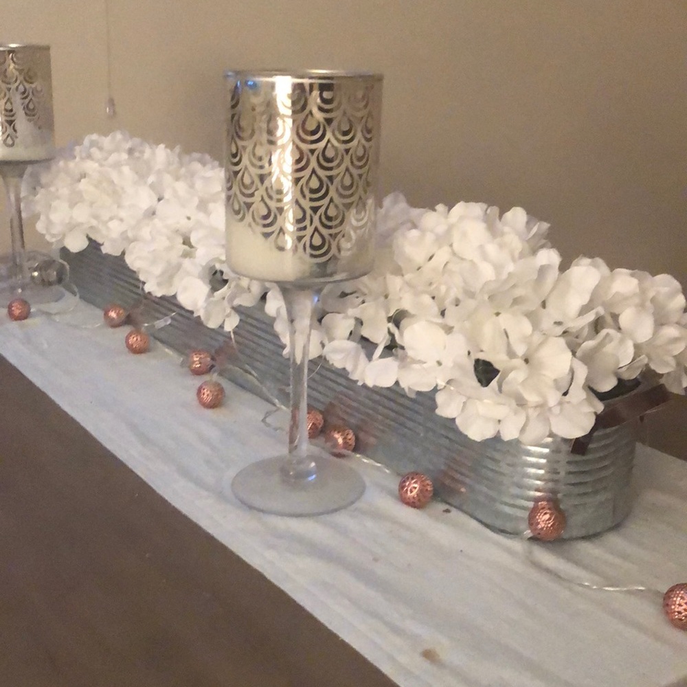 Faux Floral Centerpiece